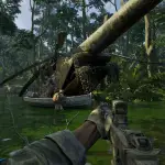 Gray Zone Warfare gameplay screenshot showing a jungle wreck environment